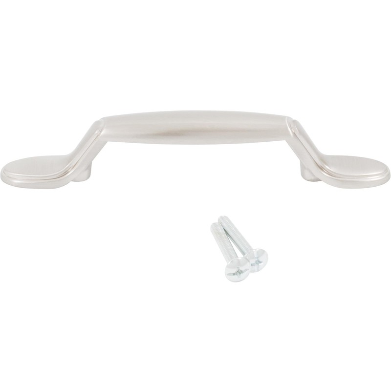 Stone Harbor Hardware Essential Cabinet Pull, 3 Inches, Satin Nickel