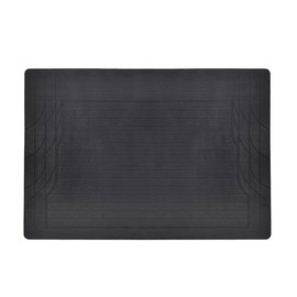Motor Trend Heavy Duty Utility Cargo Liner Floor Mats for Car Truck SUV, Universal Trimmable to Fit, Foldable, Cargo & Trunk All Weather Protection, Black (MT-786-BK)