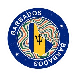 Barbados Cups Wall Decoration Words Letter Stickers International Flag Bunting Banner Removable Wall Stickers for Playroom Garage Family Mirrors Vinyl 22in