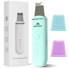 Skin Scrubber Face Skin Spatula Facial Scrubber Spatula Pore Cleaner with 4 Modes (Green)