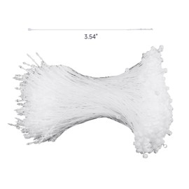 SIDAZON 3 Inch 500 Pcs Plastic Fasteners Hang Tags Clear Snap Lock Pins Security Loop Price Tag Pins Safety Ring Ties for Retail Store Clothing Accessory (3“ 500pcs, Clear)