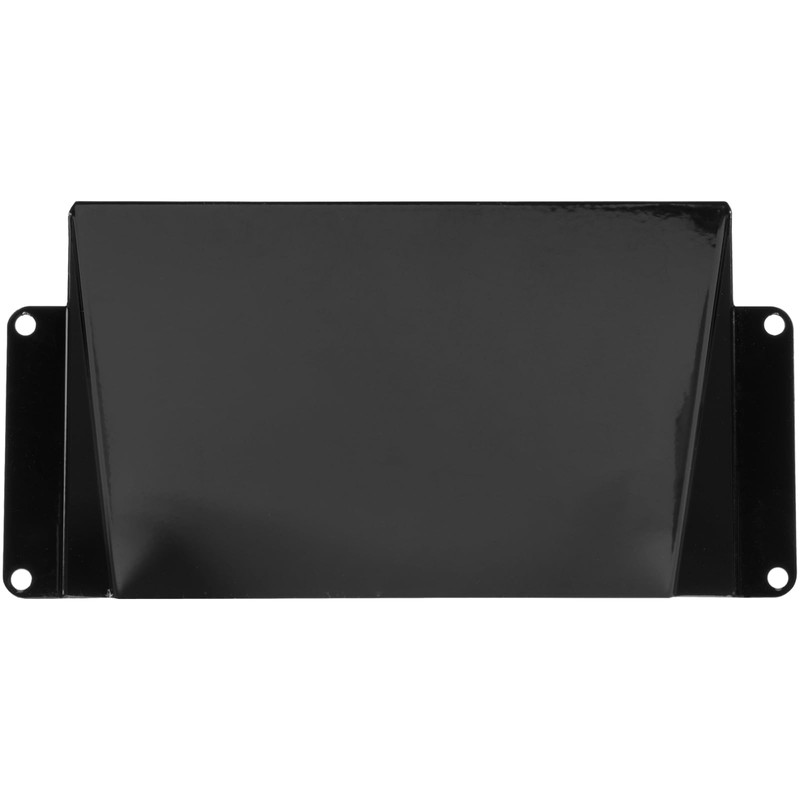 5.5" x 3" Black Galvanized Steel Vent Cover - Duct