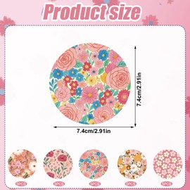 25pcs Adhesive Patches for Libre 2 & 3, 5 Styles Round Sensor Covers Breathable Waterproof Sweat-Proof Sensor Stickers Adhesive CGM Patches