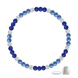 Lmuwecno Men's Beaded Baseball Necklace, Bling Ice Collection, 16”-20” Inches, Ideal for Baseball Teams and Enthusiasts