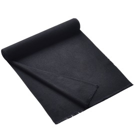 Eioeoey Men's Thick Cashmere Scarf for Men Warm Soft Wool Cold Weather Scarf for Winter Autumn, black, 71in