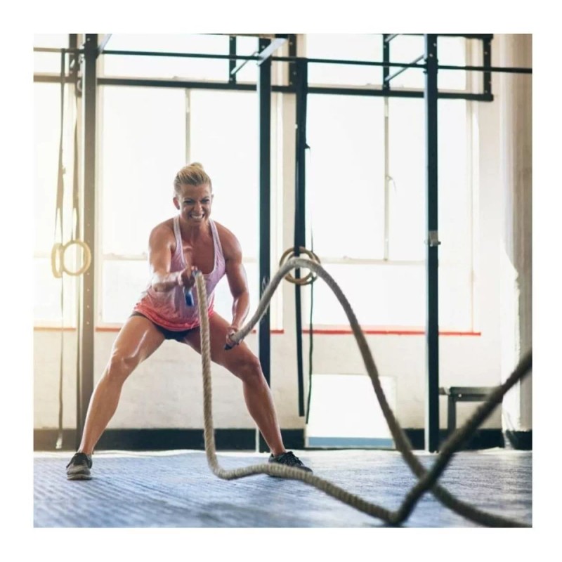 Compraymas Metro Cuerda Gruesa Crossfit Battling Ropes 1.9in Gimnasio!