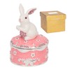 Trinket Box Exquisite Cute Bunny Shape Magnetic Design Zinc Alloy