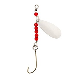 Lucky Strike Bait Works Victor Spoon Spinner Lures for Bass, Walleye, Trout, Designed in Canada (Size 1.5, Glow, Pack of 2 Spinner Lures)