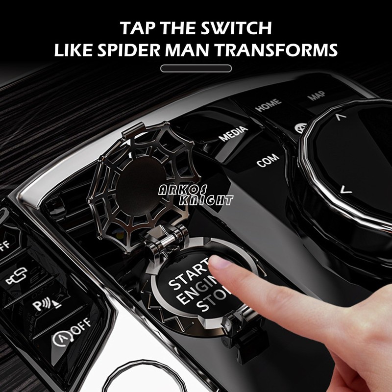 ARKOSKNIGHT Universal Car Push Button Cover - Protective, Anti-Scratch Ignition