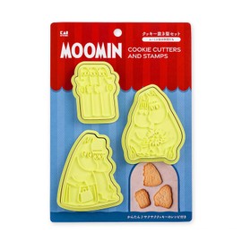 Kai DN0602 Cookie Cutter, Moomin Valley, Set of 3, Cookie Cutter, Candy Making, Moomin