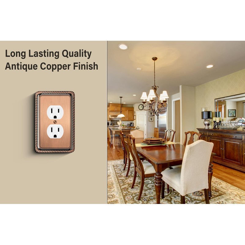Henne Bery Rope Edge Decorative Wall Plate Switch Plate Outlet
