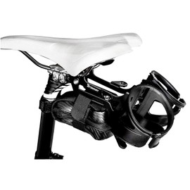 Triseven Bike Bottle Holder - Drink Holder Bike - 4 Piece Set with Saddle Cage Holder, 2 Drink Bottle Cages and Tool Bag - Bike Cup Holder for Drink Bottle - Without Drink Bottles