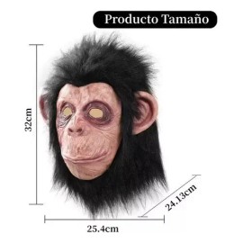 Máscara De Látex De Macaco Terrorista Realista