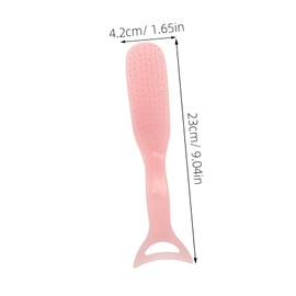 Baluue Mermaid Detangler Hair Brush with Slip Handle Dual Use Styling Tool for Curly Wavy Hair Chic Scalp Massage Comb Vibrant Pink for Adults
