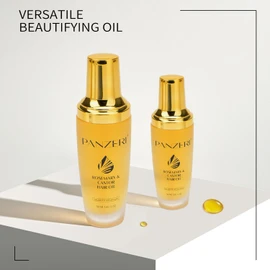 PANZERI Original Hair Oil Serum for Smooth Frizz and Add Shine - 1.69fl oz | with Rosemary Oil & Castor Oil | Hair Strenghtening Treatment Oil | Nourishing & Volumizing For All Hair Types Natural Care