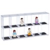 FINGERINSPIRE 2-Tier Display Case with 12 Compartments for Mini Figures