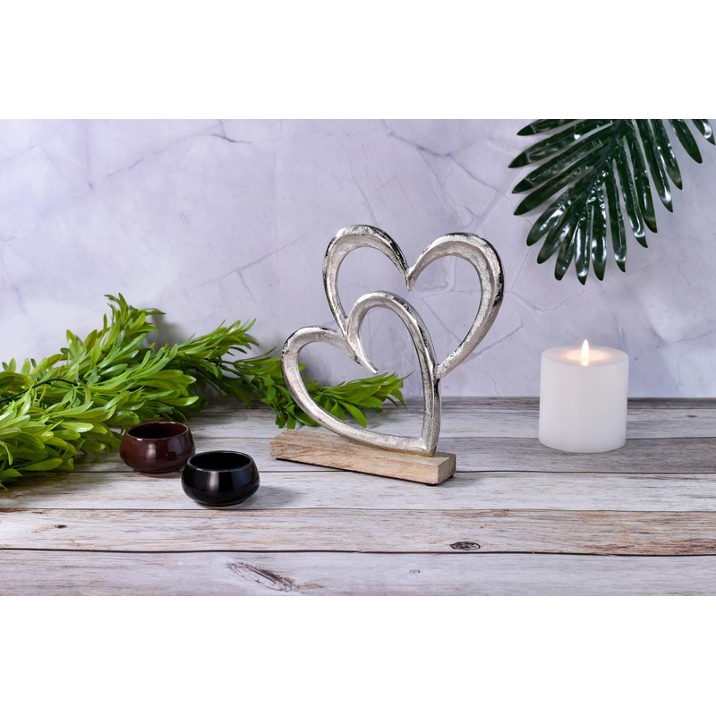 Marrakech Heart Decorative Stand, 20 cm, Large Decorative Object, Amour