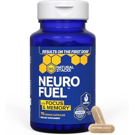 Natural Stacks- Neurofuel Suplemento Nootrópico de Apoyo Cerebral con Extracto de Hoja de Alcachofa y de Lcarnitina, Natural STACKS, NUTRITIONAL_SUPPL