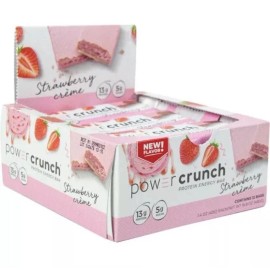 Power Crunch 3 PACK - Power Crunch Protein Energy Bar Flavor Strawberry Creme 1.4 oz, 12 ct