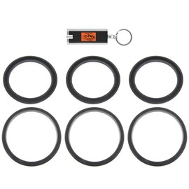 3 Sets of Hunter PGP Seal Replacement Kit for Rotors 253400, 3 Riser Seals (181500) and 3 Spring Seats (189900), Compatible with All PGP and PGP Ultra Rotors with Included LED Keychain Light