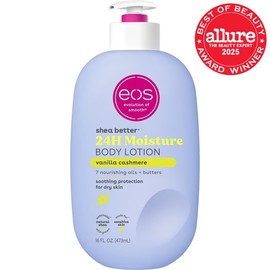 EOS Sheer Better Body Lotion Vanilla Cashmere 24-hour moisture skin care light and non-greasy Size / 에오스 시어 베터 바디 로션 바닐라 캐시미어 24시간 수분 스킨 케어 가볍고 기름지지 Size
