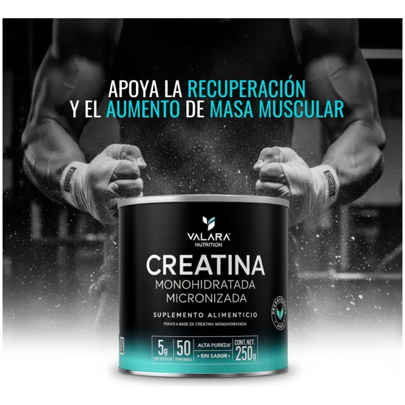 Creatina Monohidratada Micronizada en Polvo Valara | Alta Pureza Certificada