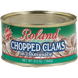 Roland Chopped Clams in Clam Juice, 6.5-Ounce Tins (Pack of 12)