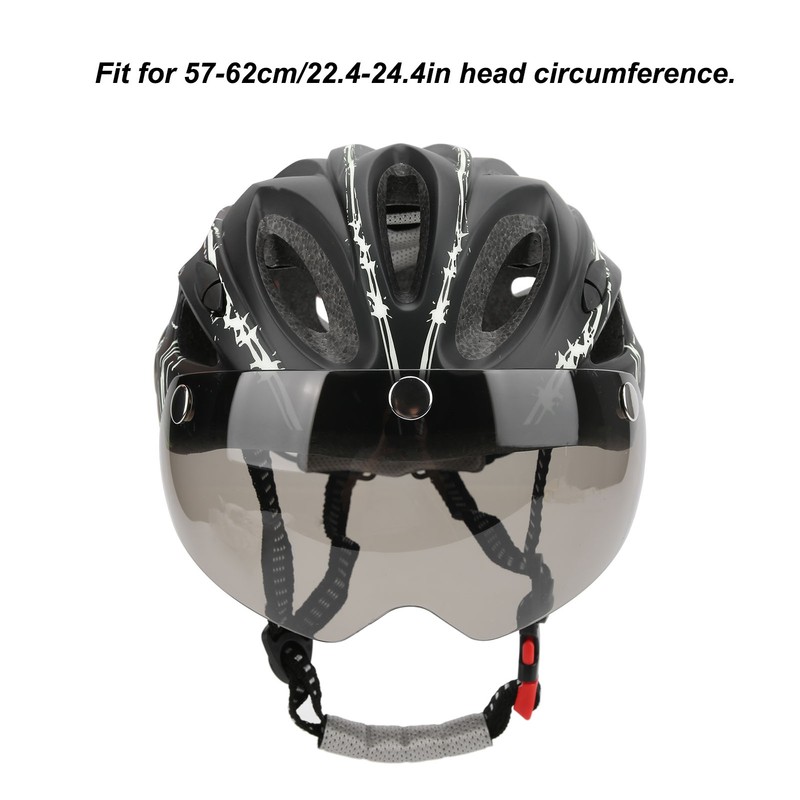 Magnetic Suction Protective Helmet with Goggles/Light for Mountain Bike Road