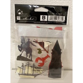 Jolee's Boutique Jolee’s Boutique Dimensional Stickers BOSTON Paul Revere Lobster New England NIP