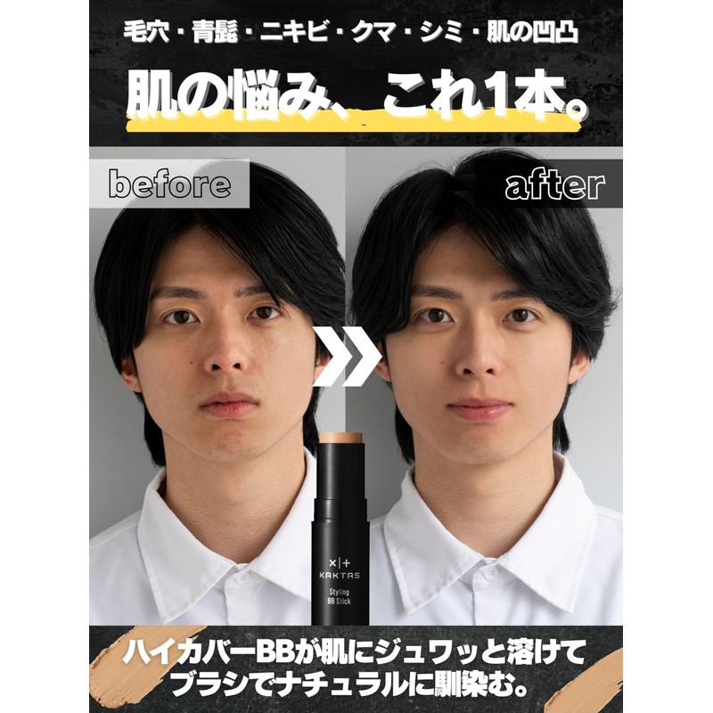 KAKTAS BB Stick & Face Powder Styling Set, Blue Beard,