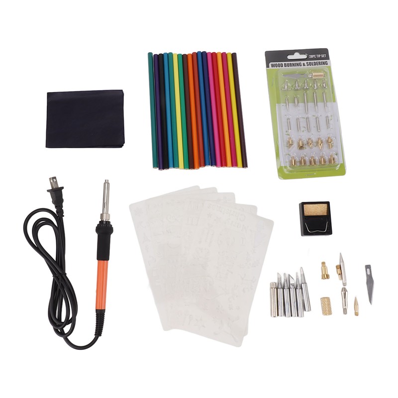 83 PCS Soldering Iron Set 60W Rapid Heating Adjustable Temperature