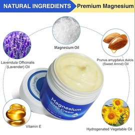 ALPAIS Magnesium Sleep Cream, 3.17 oz, Helps Improve Sleep Patterns, Promotes Deep Relaxation, Soothes Muscle Tension