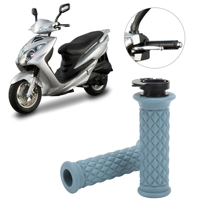 1 Pair 22mm Throttle Handle Grips Universal Comfortable Grasp Fit