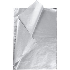 Tissue Paper, sheet 50x70 cm, 14 g, silver, 25sheets