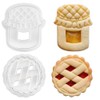 3D Jam Sandwich Cookie Cutter Set Small Cookie Cutters for