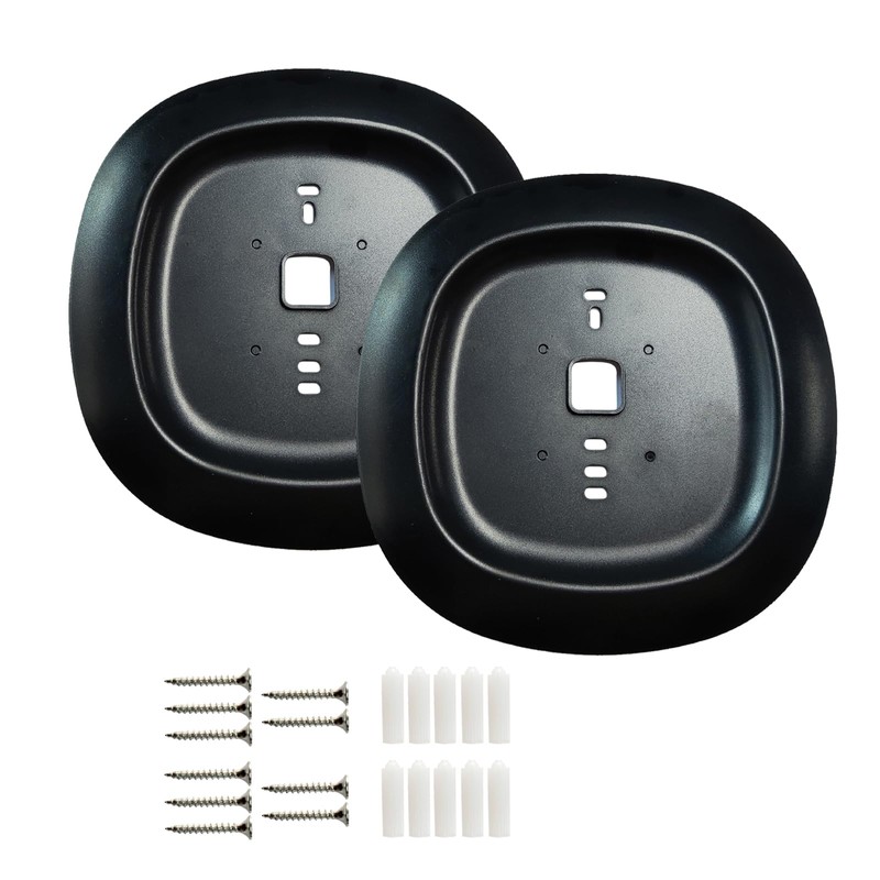 Thermostat Black Decorative Wall Trim Plate Mount Fit for Ecobee3,