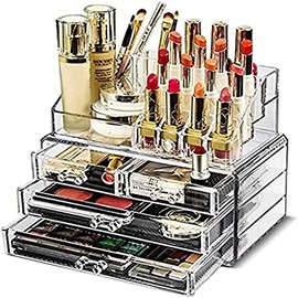 Luce un maquillaje siempre ordenado gracias a Triko: Descubre este Organizador de Maquillaje de Acrílico Transparente diseñado para acceder rápido a tus cosméticos