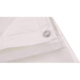 Kotap 20 x 30 Ft. Fire-Retardant Tarp for Construction Job Sites Requiring Tarpaulin, White (FR-2030)
