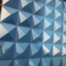 TnvFire 8 Pack Pyramid Acoustic Sound Diffuser Panel Blue PVC Sound Panels 20 X 20X 1