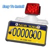 Trailer License Plate Bracket Holder with Silicone Car Tag Frame