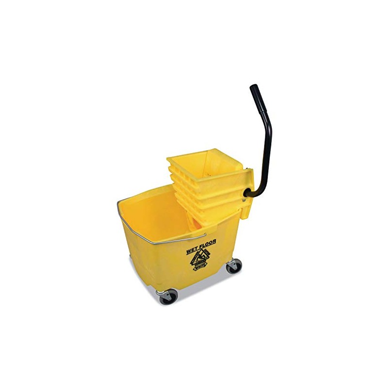 Impact 6Y26353Y Side-Press Squeeze Wringer/Plastic Bucket Combo, 12 to 32