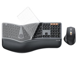 Silicone Keyboard Cover for ProtoArc EKM01 Plus Ergonomic Keyboard Mouse (Keyboard Cover Only)
