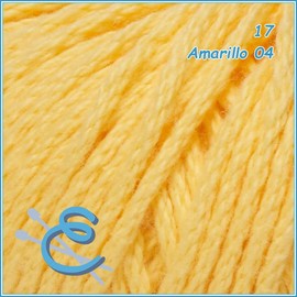 Omega Hilaza Abuelita 100% algodón Bolsa con 5 bolitas de 50 gramos (Amarillo)