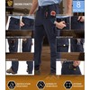 Kecols Men's Work Pants - Technical Workwear, Water Resistant, Lightweight,