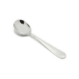 Fortessa Caviar 18/10 Stainless Steel Flatware Bouillon Spoon, Set of 12