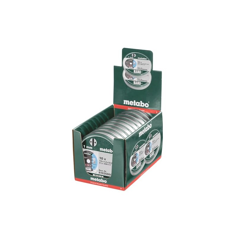 6.16358.00 Metabo Stainless Steel Blades 115x 1.0 10 Pieces in