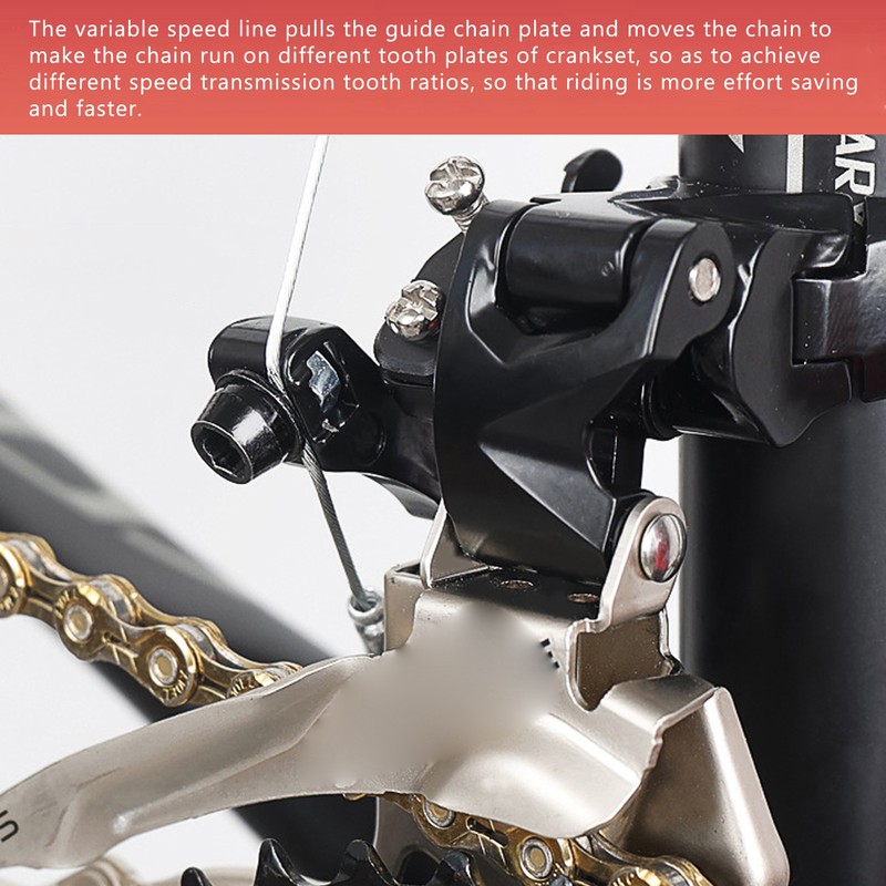 LeBycle 6/7/8 Speed Bike Front Derailleur Rustproof Bicycle Front Derailleur