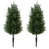 2 Packs of Fake Cypress Plants, 3FT Artificial Cedar Pruning