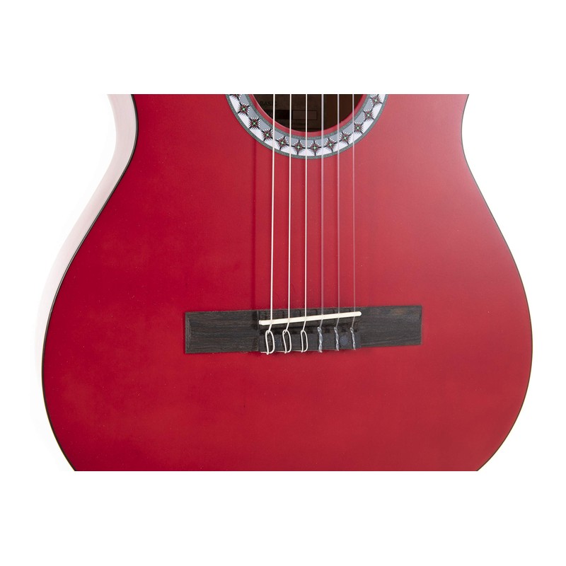 GEWA E-Acoustic Classical Guitars (3/4, Transparent Red)