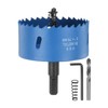 sourcing map Bi-Metal Hole Saw Kit 76mm (2-15/16") Hole Cutter
